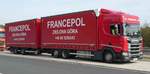 =Scania-Hängerzug der Spedition FRANCEPOL rastet im Oktober 2020 auf einem Rasthof an der A 7