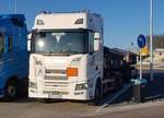 =Scania-Hängerzug von WAGNER rastet im März 2021 an der A 7