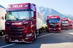Ein Scania H�ngerzug und zwei MAN von Felix am 27.6.26 beim Trucker Festival Interlaken.