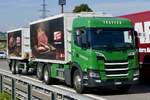 Ein Scania H�ngerzug von Traveco am 11.9.26 bei Grauholz.