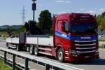 Ein Scania H�ngerzug von Sidler am 11.9.26 bei Grauholz.