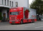 Scania Blumentransporter in Zofingen am 23.09.2020