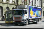 Scania G 450 K�hllaster unterwegs in der Stadt Bern am 04.07.2026