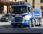 Scania G 540 Kipper unterwegs in Davos am 03.10.2023