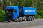 Scania R450 mit Kipper am 16.07.26 in Ludwigshafen 
