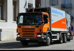 Scania P 320 M�llwagen unterwegs in der Stadt Solothurn am 24.07.2026