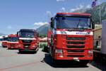 Scania, MAN und Volvo von Kästli am 26.6.22 beim Trucker Festival Interlaken.