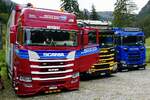 Ein Scania mit Pritsche von Sidler am 29.8.26 beim Diemtigtaler Truck Treff.