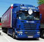 =Scania R 450 steht im Mai 2017 auf einem Rastplatz an der A 3
