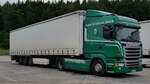 =Scania Green Truck 2014 rastet an der A 7 im Juni 2021