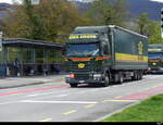 Scania Sattelschlepper unterwegs in der Stadt Olten am 17.04.2023