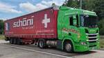 =Scania R 410-Sattelzug der schweizerischen Spedition SCHÖNI, 08-2025