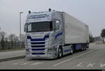 Scania S 590 Sattelschlepper abgestellt auf einem Parkplatz am 27.12.2025