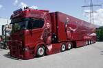 Scania Sattelzug  McGregor  von Sarantos am 20.6.26 bei der L�ndle Trukshow in Bludesch.