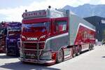 Scania Sattelzug  Popeye  von voWa am 20.6.26 bei der L�ndle Trukshow Bludesch.