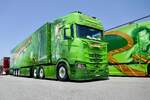 Der Scania Sattelzug 'Indiana Jones' von M�ller am 20.6.26 bei der L�ndle Truckshow.