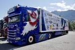 Ein Scania Sattelzug von Scheufler am 20.6.26 bei der L�ndle Truckshow.