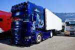 Ein Scania Sattelzug von Marco am 27.6.26 beim Trucker Festival Interlaken.