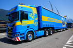 Ein Scania Sattelzug von Martin Wittwer am 27.6.26 beim Trucker Festival in Interlaken.