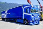 Ein Scania Sattelzug von Rebeaud am 27.6.26 beim Trucker Festival in Interlaken.
