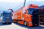 Scania Sattelzug von Mischa Berger im Auftrag von Gebr�der Weiss am 27.6.26 beim Trucker Festival Interlaken.