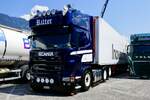 Ein Scania Sattelzug von Ritter am 27.6.26 beim Trucker Festival Interlaken.