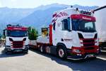 Scania Sattelzug von Hubmann am 27.6.26 beim Trucker Festival Interlaken.