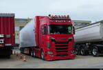 Scania S 650 Sattelschlepper in Kerzers am 17.10.2026