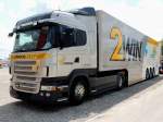 SCANIA R420 d.EMONS-Group mit 2WIN-Auflieger anlsslich der Transport-Logistic2013 in Mnchen; 130607