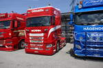 Eine Scania Zugmaschine von Bl�ttler am 20.6.26 bei der L�ndle Truckshow.