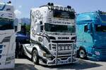 Eine Scania Zugmaschine von Moser am 20.6.26 bei der L�ndle Truckshow.