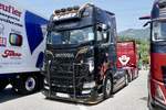 Eine Scania Zugmaschine von Kaiko am 20.6.26 bei der L�ndle Truckshow.