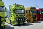 Eine Scania Zugmaschine von K�ppeli am 20.6.26 bei der L�ndle Truckshow.