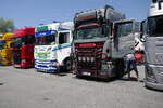 Scania Zugmaschinen von HP Transped am 20.6.26 bei der L�ndle Truckshow.