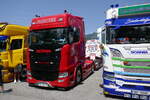 Eine Scania Zugmaschine von Marchel am 20.6.26 bei der L�ndle Truckshow.
