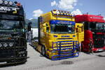 Eine Scania Zugmaschine von Schildknecht am 20.6.26 bei der L�ndle Truckshow.