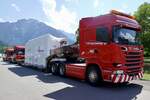 Ein Scania Sondertransporter von Roth am 26.6.22 beim Trucker Festival Interlaken.