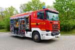 Feuerwehr Rodgau Scania GTLF am 01.05.23 beim Tag der offenen Tür