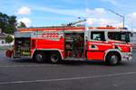 Werkfeuerwehr Industriepark Hanau Wolfgang altes Scania 124G 420 Rosenbauer HLF (Florian IPW 01-46-2) am 14.09.25 bei einen Fototermin. Danke für das tolle Shooting
