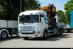 Scania mit Kranaufbau abgestellt in Niederbipp am 31.05.2026