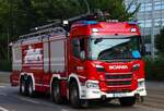 BASF Werkfeuerwehr Scania 500P GTLF mit Rosenbauer Aufbau am 16.07.26 in Ludwigshafen 