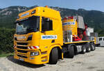 =Scania als Transporter von Br�ckenuntersichtger�t der Firma WEMO aus Eichenzell.