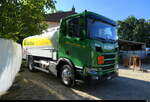 Traktorentreff Diessbach - Ein Scania 420R Tankwagen auf dem Festplatzareal am 23.08.2026