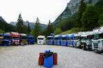 Divers LKWs die am 29.8.26 beim Diemtigtaler Truck Treff stehen.