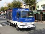 EBRO Getränketransporter unterwegs in Empuriabrava ( Spanien) am 30.09.2014