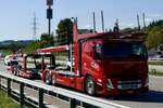 Ein Volvo Autotrabsporter von Cotra am 11.9.26 bei Grauholz.