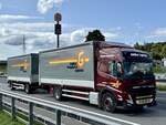 Ein Volvo FH Hängerzug von Galliker am 12.9.25 beim Grauholz.