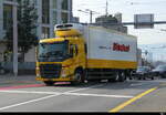 Volvo Kühllaster unterwegs in der Stadt Zürich am 07.03.2026