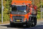 Volvo FMX Kipper, mitte Oktober 2026 im Bild festgehalten.