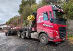 =Volvo-Sattelzug als Langholztransporter der Firma GERBIG; 11-2025